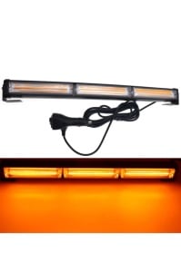 Rampa stroboscpica profesionala, cu mufa bricheta si controler 12v-24v, 3 module cob, L=45 cm