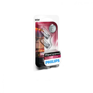 Set 2 becuri w5w PHILLIPS T10 vision 12v