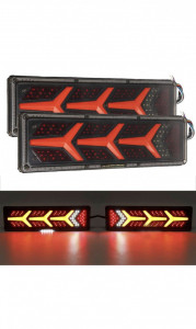 set 2 lampi led cu neon si semnalizare dinamica 12V-24v L=46CM