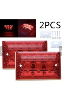 Set 2 lampi led universale pentru numar remorca 12v alb+rosu