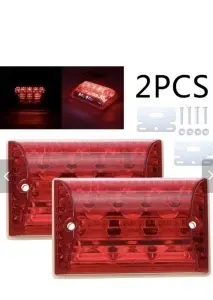 Set 2 lampi led universale pentru numar remorca 12v alb+rosu