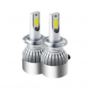 SET 2 LEDURI CU VENTILATOR, 72W, 7600LM 12V ALB 6500K COMPATIBIL h7