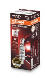 Bec 12V H1 55 W night breaker silver +100% OSRAM