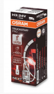Bec camion 24V H3 70 W truckstar pro nextgen +120% OSRAM