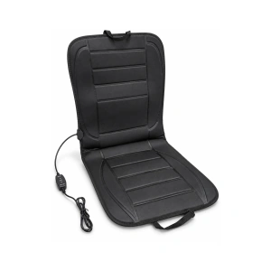Husa auto scaun cu incalzire electrica 12V , 97x47 cm neagra