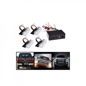 kit 4 x Stroboscoape cu LED 12V- 2 culori disponibile