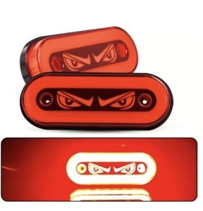 Lampa de gabarit “No Fear”cu contur neon, Lumină rosie 12-24v