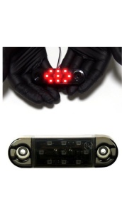Lampa de gabarit 9 smd geam fumuriu lumina Rosie 12v-24v, 5+1 GRATIS