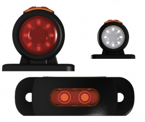 Lampa de gabarit LED NEON cu 3 fete luminoase: alb / rosu /galben , 12-24V, 5+1 GRATIS