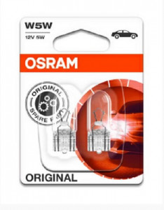 Set 2 becuri 12V W5W original OSRAM
