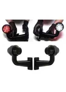 Set 2 lampi de gabarit cu led 12v-24v, brat la 90°, rosu+ alb geam fumuriu