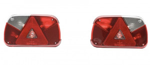 Set 2 lampi spate camion/remorca, stanga/dreapta cu bec si mufe 12V