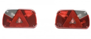 Set 2 lampi spate camion/remorca, stanga/dreapta cu bec si mufe 12V