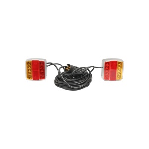 Set lampi LED magnetice pentru remorca, fisa 7 pini, cablu 7,5 m.
