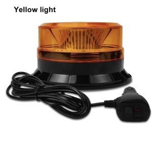 Girofar led efect de roatie, 12v-24v, cu magnet si mufa de bricheta, lumina galbena,