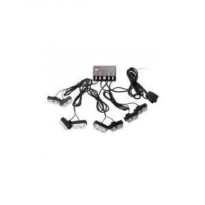 kit 8 x lumini de zi cu LED 12V- lumina alba