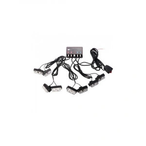 kit 8 x lumini de zi cu LED 12V- lumina alba