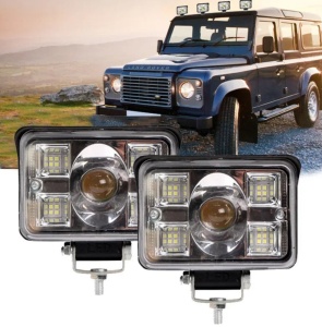 Proiector led cu 2 faze 56w ,12v-24v, lumina alba 6000k