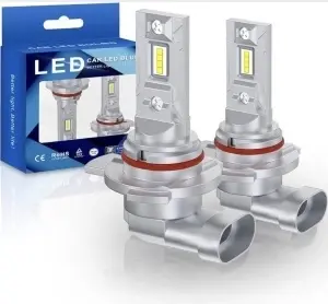 Set 2 leduri HiR2 (9012) fara ventilator 12v , alb 6000k, + LEDURI POZITIE SAU NUMAR GRATIS