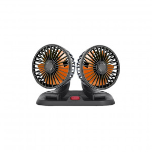 Ventilator auto dublu cu mufa USB 12-24V