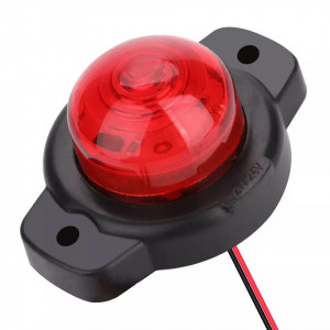 Lampa pentru gabarit cu led 12v-24v, rosu ( o fata luminaoasa), 5+1 GRATIS