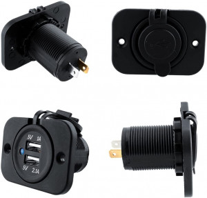 Mufa bord USB 12-24V