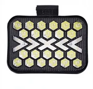 Proiector LED cu DRL 9-80V, alb-galben, carcasa aluminiu IP67