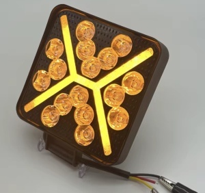 Proiector led cu lumina de zi galbena , 125w , 12v-24v