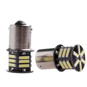 Set 2 leduri p21w( ba15) , alb 6000k , 24v ( camioane si utilaje)