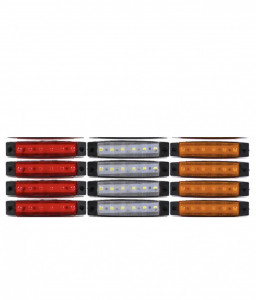 Set 4 lampi laterale LED 12-24V 3 culori disponibile, 5+1 GRATIS