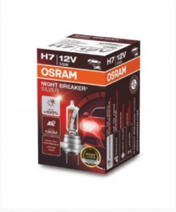 Bec 12V H7 55 W night breaker silver +100% OSRAM