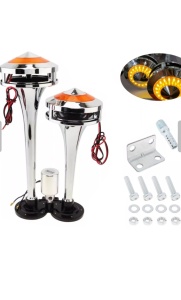 Claxon cu 2 goarne si LED 12V-24v