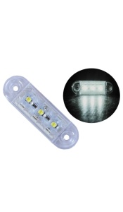 lampa laterala cu 3 smd , lumina alba 6000k , 12v-24v, 5+1 GRATIS