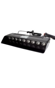 Lampa parbriz profesionala stroboscopica rosu/albastru cu mufa bricheta , 12V ,