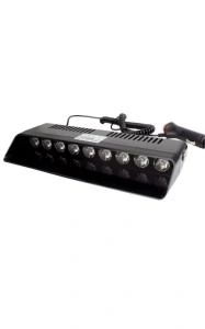 Lampa parbriz profesionala stroboscopica rosu/albastru cu mufa bricheta , 12V ,