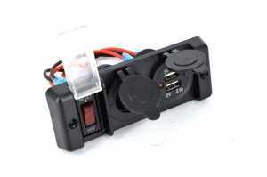 Panou intrerupator cu mufa bricheta si USB 12V