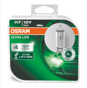 SEet 2 becuri 12V H7 55 W ultra life OSRAM