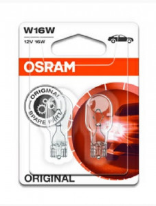 Set 2 becuri 12V T15 W16W original OSRAM