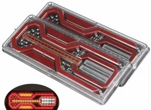 set 2 lampi led cu semnalizare dinamica 12v-24v 33 cm x 13cm