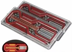 set 2 lampi led cu semnalizare dinamica 12v-24v 33 cm x 13cm