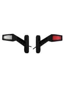 Set 2 lampi led pentru gabarit 12v-24v brat 14cm , 3 fete luminoase