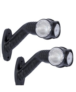 Set 2 lampi led pentru gabarit 12v-24v brat 16 cm , 3 fete luminoase