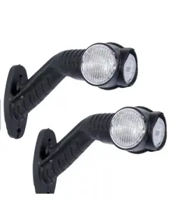 Set 2 lampi led pentru gabarit 12v-24v brat 16 cm , 3 fete luminoase