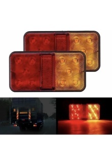 set 2 lampi stop cu led 12v 15cm x 8 cm