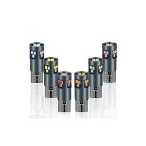set 2 leduri t10 w5w, 18 led ,canbus, 12v, alb sau galben