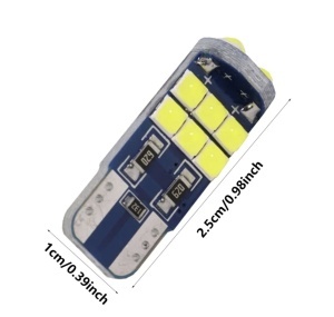 Set 2 leduri t10 w5w, canbus,lumina alba 6000k