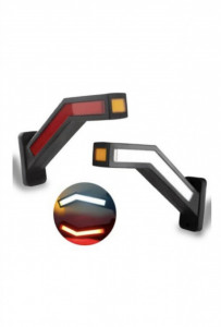 Set 2X Lampi Gabarit, LED, Neon Efect, semnalizare Dinamica, 3 Functii, 12-24V, 22 cm