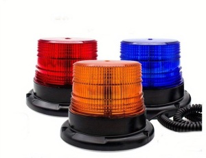 Girofar led 12v-24v cu magnet si mufa bricheta -Rosu, portocaliu sau albastru