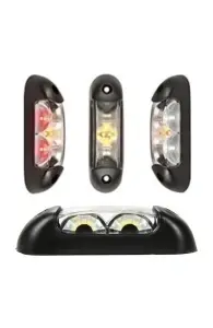 Lampa de gabarit led cu lumina alb, rosu si portocaliu , 12v-24v, 5+1 GRATIS