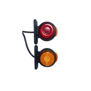 Lampa de gabarit LED NEON cu 3 fete luminoase: rosu /galben , 12-24V, 5+1 GRATIS